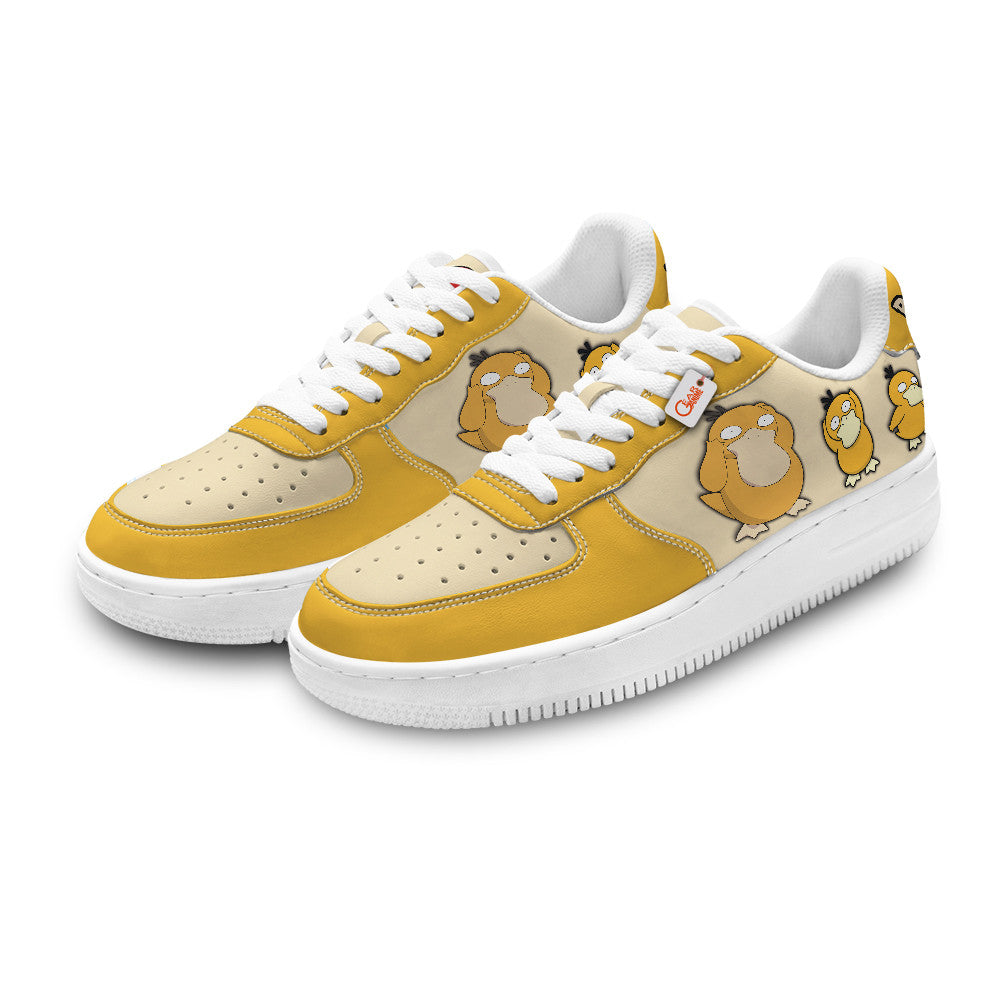 Baskets Anime Psyduck Personalized en Cuir Chaussures Basses Unisexes Anime Manga