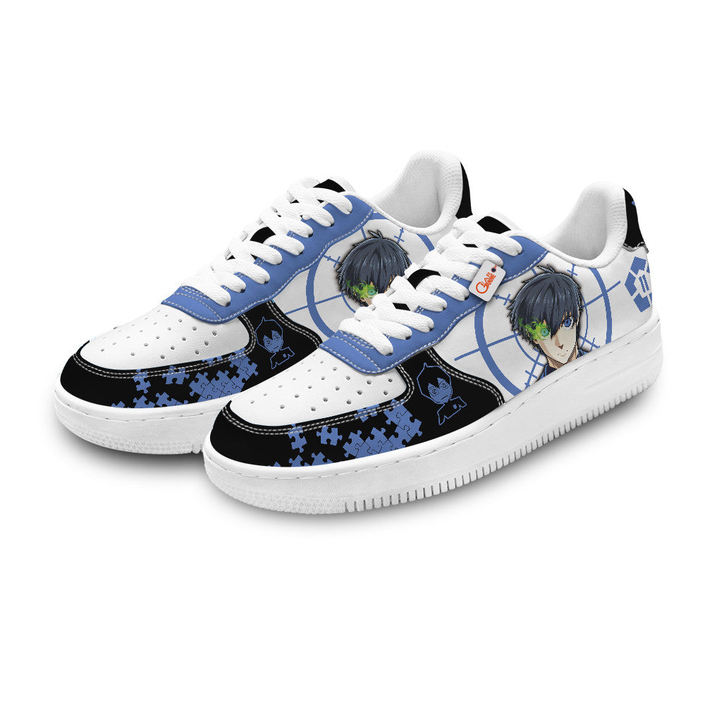 Baskets Anime Yoichi Isagi Personalized en Cuir Chaussures Basses Unisexes Anime Manga