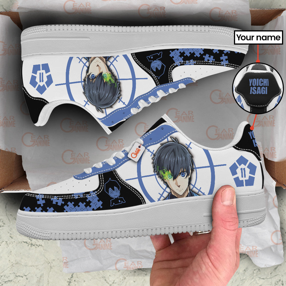 Baskets Anime Yoichi Isagi Personalized en Cuir Chaussures Basses Unisexes Anime Manga