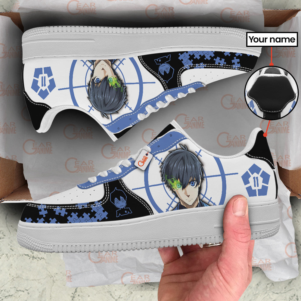 Baskets Anime Yoichi Isagi Personalized en Cuir Chaussures Basses Unisexes Anime Manga