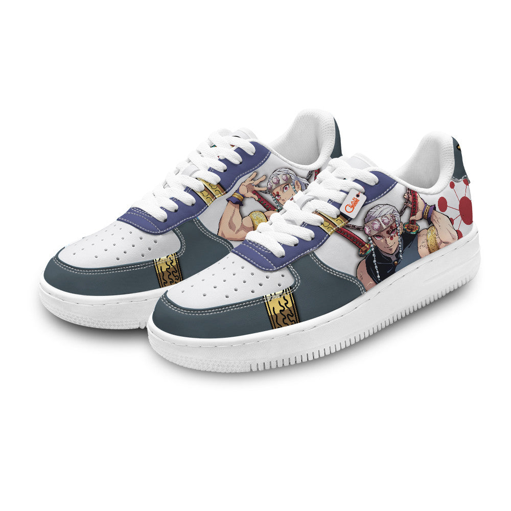 Baskets Anime Tengen Uzui Personalized en Cuir Chaussures Basses Unisexes Anime Manga