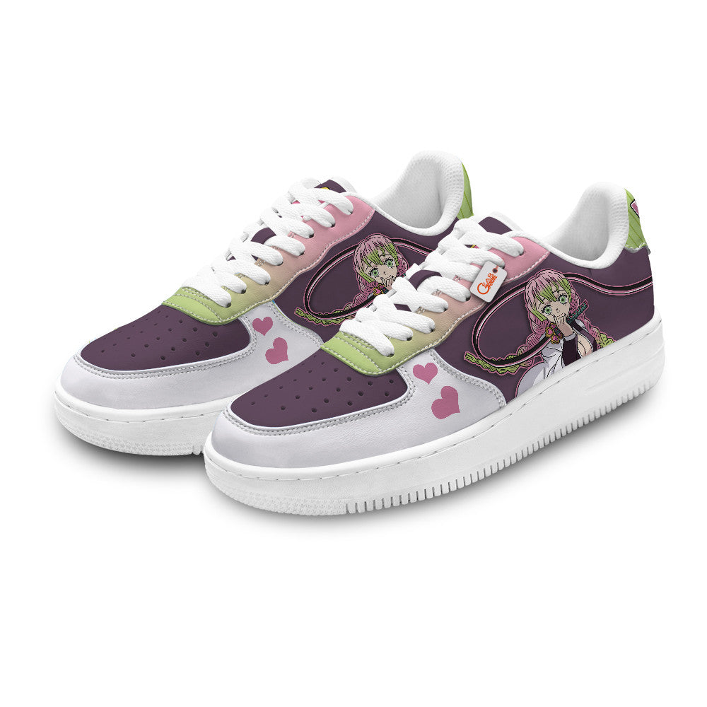 Baskets Anime Mitsuri Kanroji Personalized en Cuir Chaussures Basses Unisexes Anime Manga