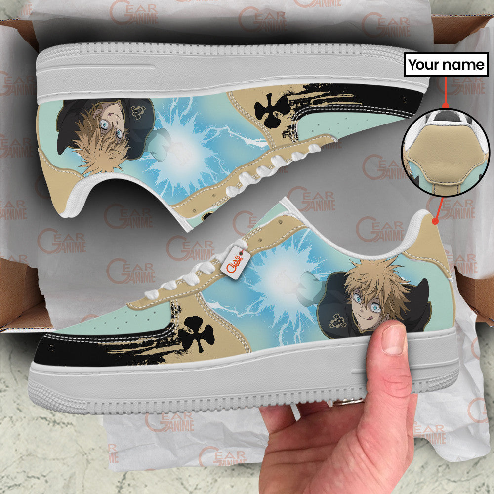 Baskets Anime Luck Voltia Personalized en Cuir Chaussures Basses Unisexes Anime Manga