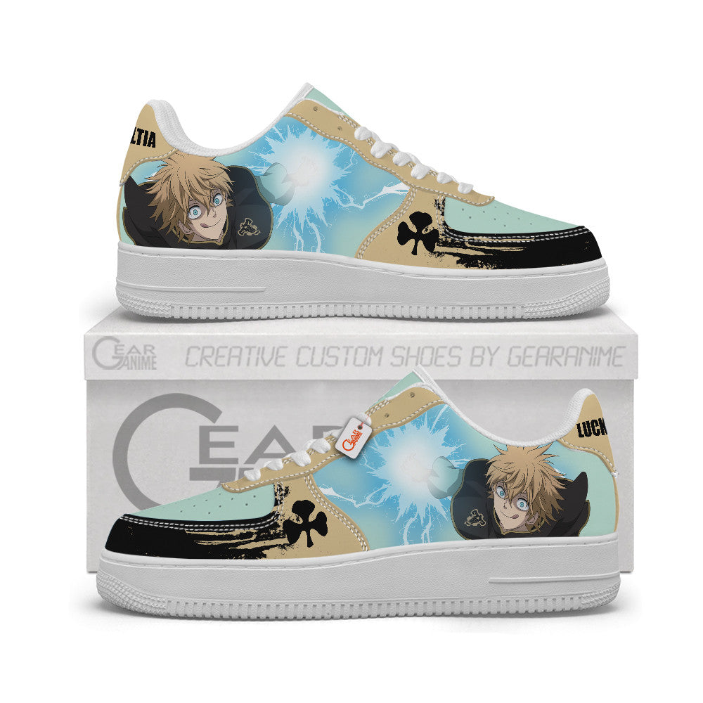 Baskets Anime Luck Voltia Personalized en Cuir Chaussures Basses Unisexes Anime Manga