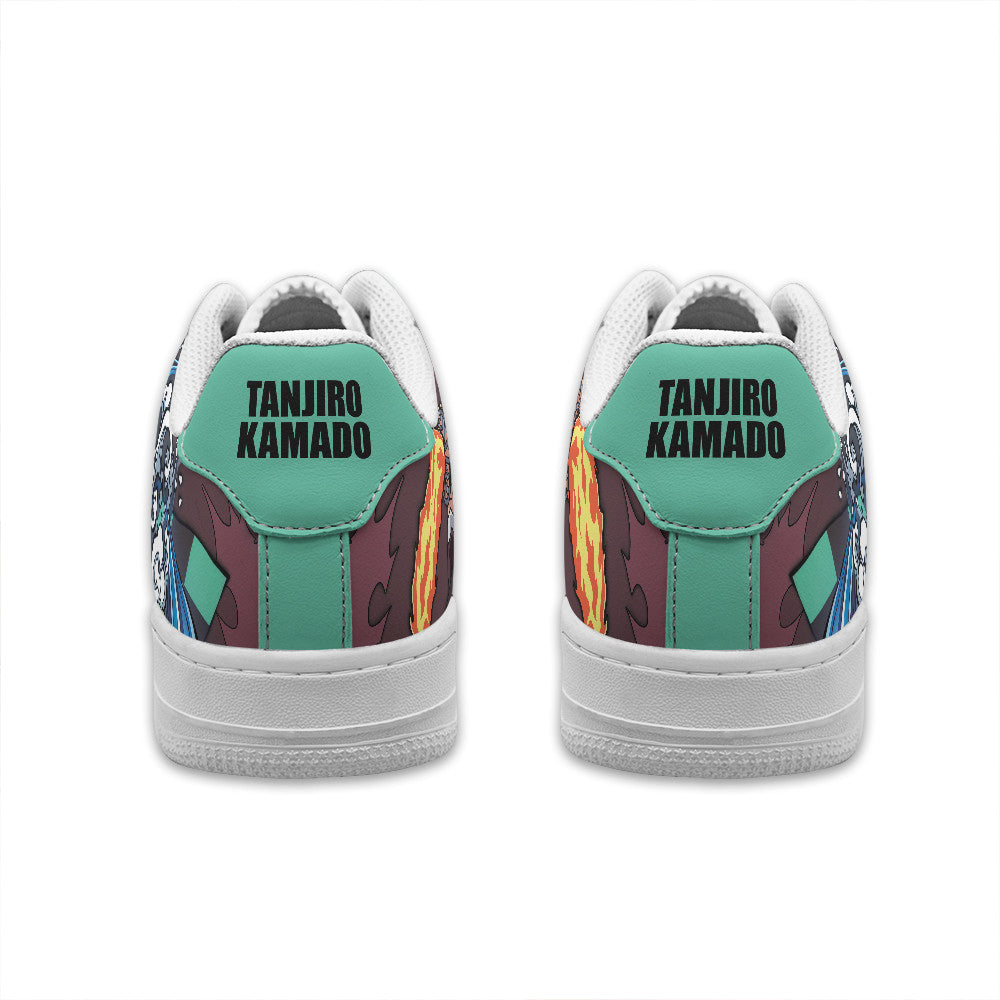 Baskets Anime Tanjiro Kamado Personalized en Cuir Chaussures Basses Unisexes Demon Slayer