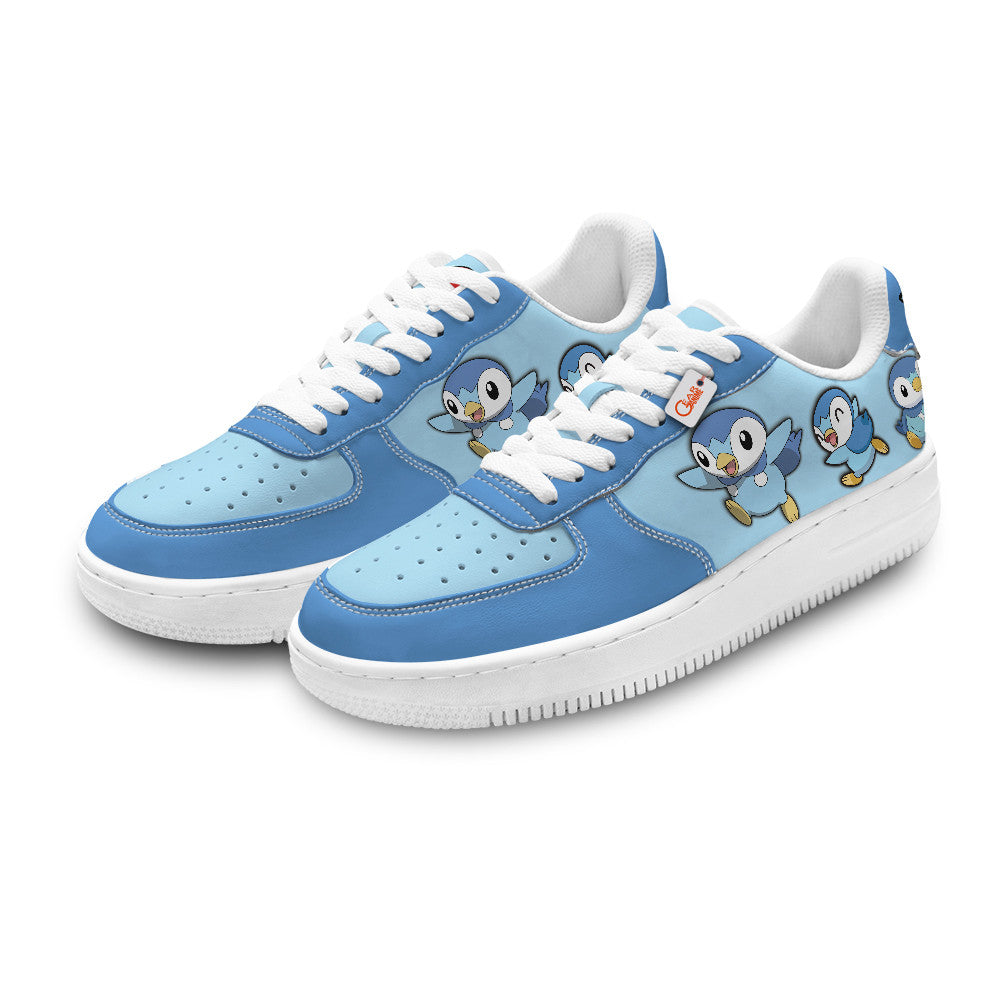 Baskets Anime Piplup Personalized en Cuir Chaussures Basses Unisexes Anime Manga