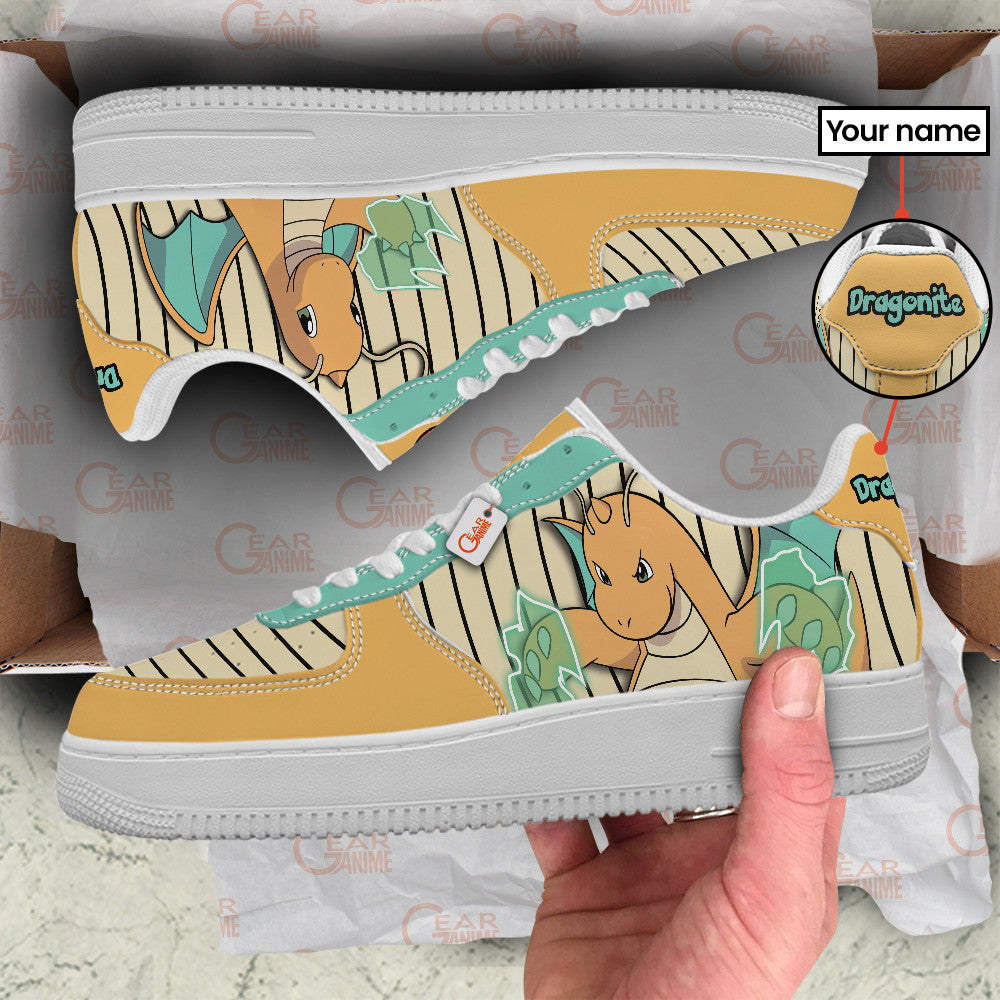 Baskets Anime Dragonite Personalized en Cuir Chaussures Basses Unisexes Anime Manga