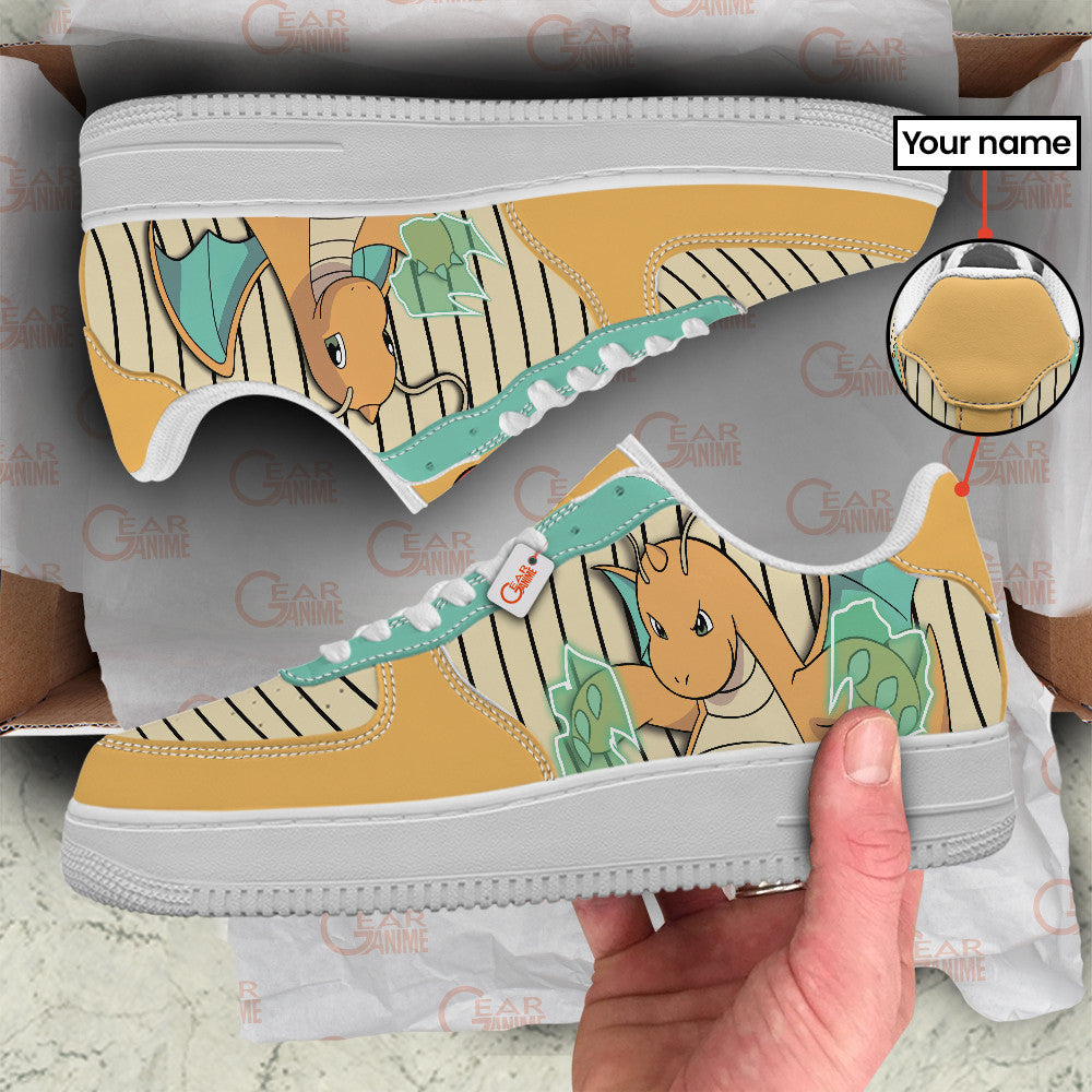 Baskets Anime Dragonite Personalized en Cuir Chaussures Basses Unisexes Anime Manga