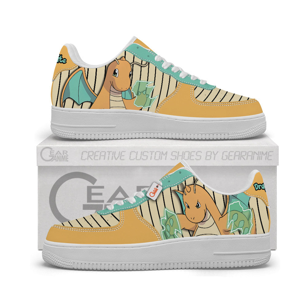 Baskets Anime Dragonite Personalized en Cuir Chaussures Basses Unisexes Anime Manga