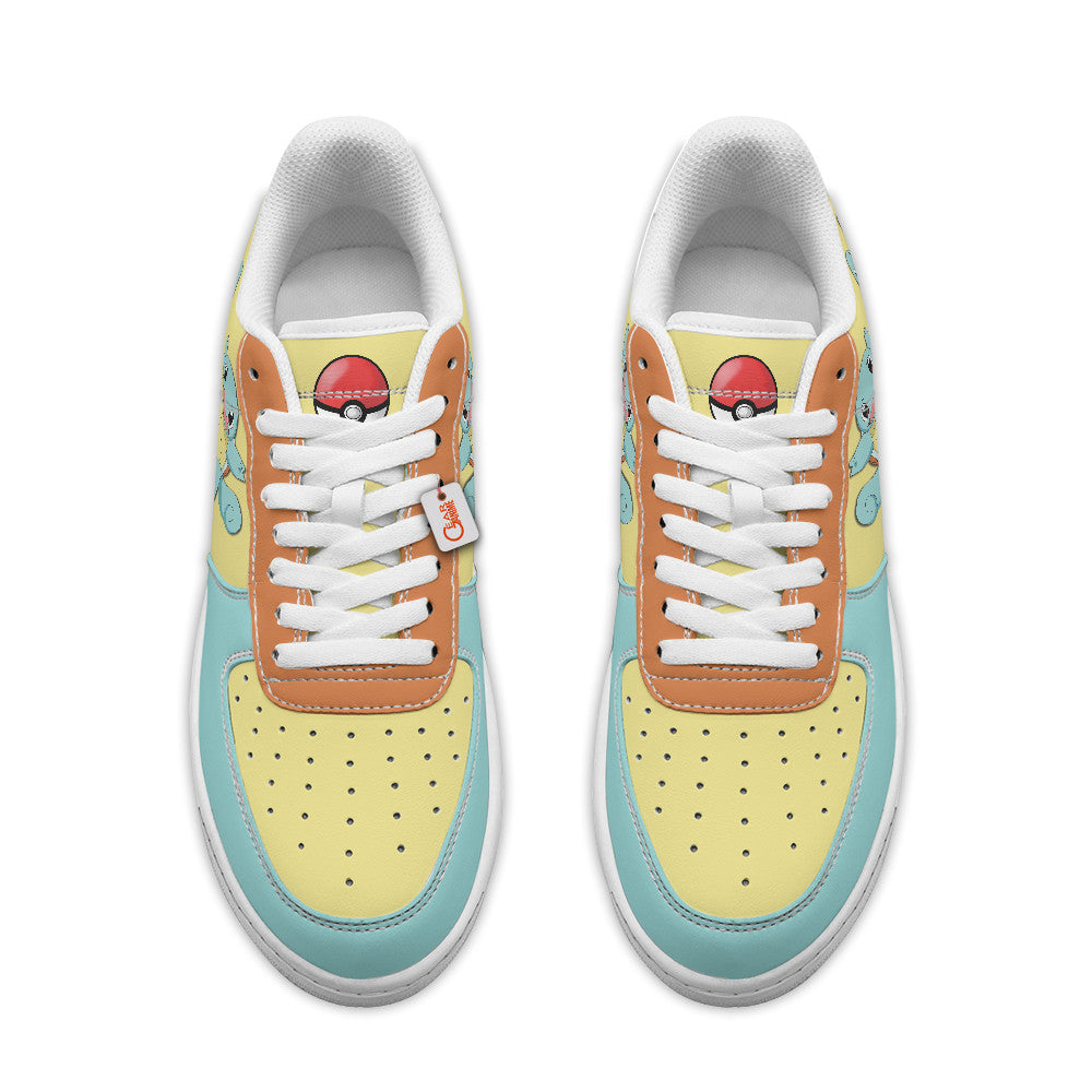 Baskets Anime Squirtle Personalized en Cuir Chaussures Basses Unisexes Anime Manga