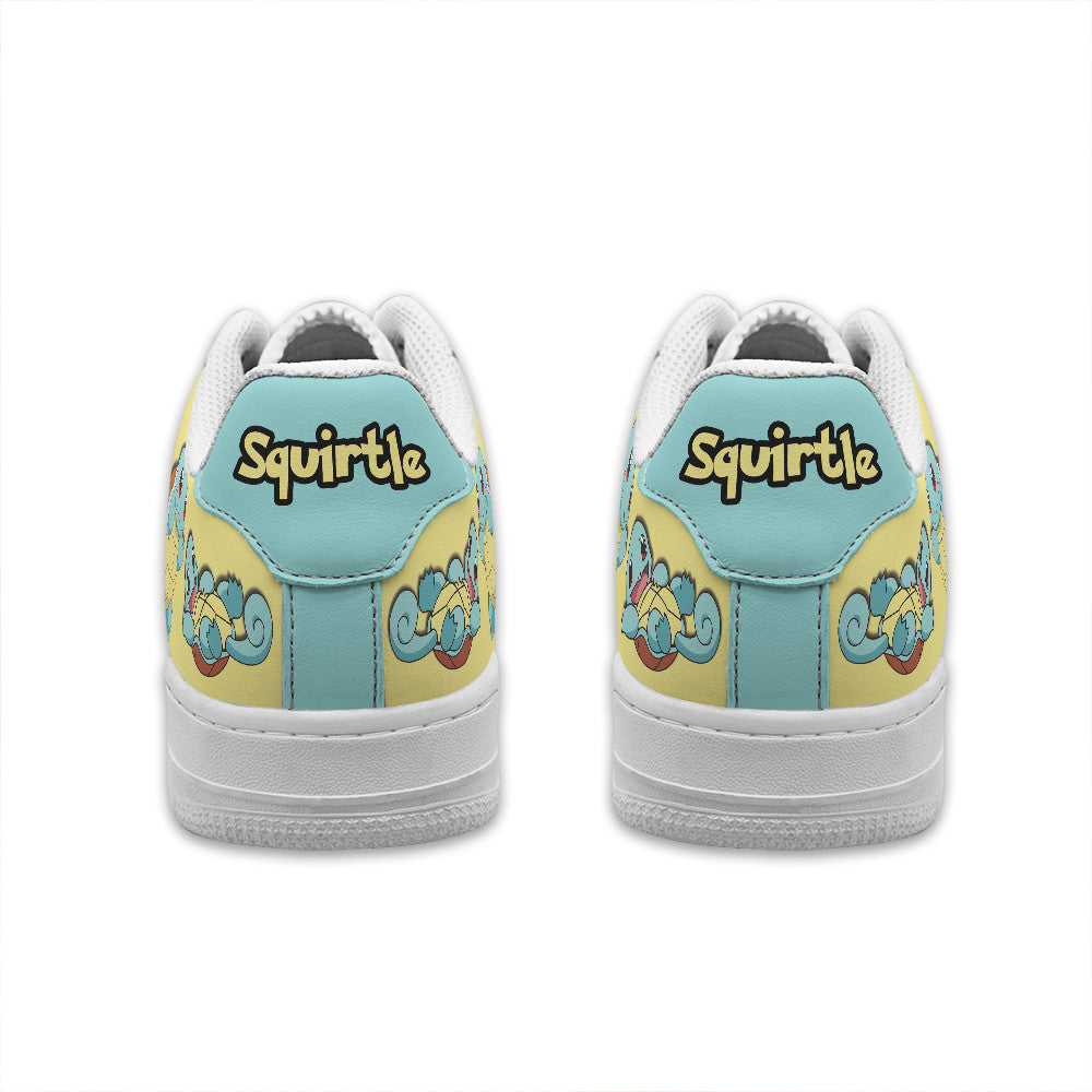Baskets Anime Squirtle Personalized en Cuir Chaussures Basses Unisexes Anime Manga