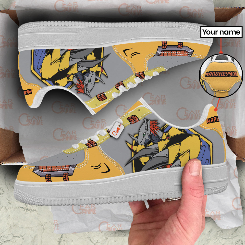 Baskets Anime Wargreymon Personalized en Cuir Chaussures Basses Unisexes Anime Manga