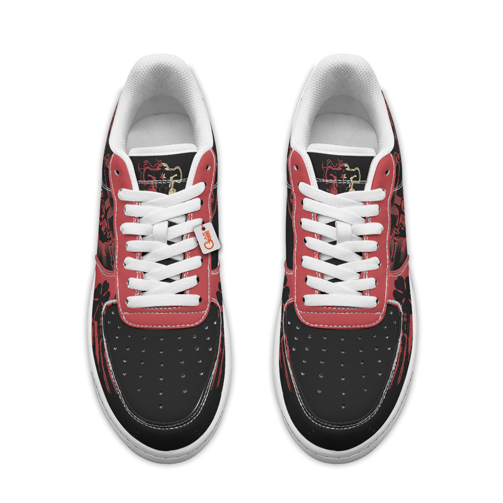 Baskets Anime Asta Demon Form Personalized en Cuir Chaussures Basses Unisexes Anime Manga