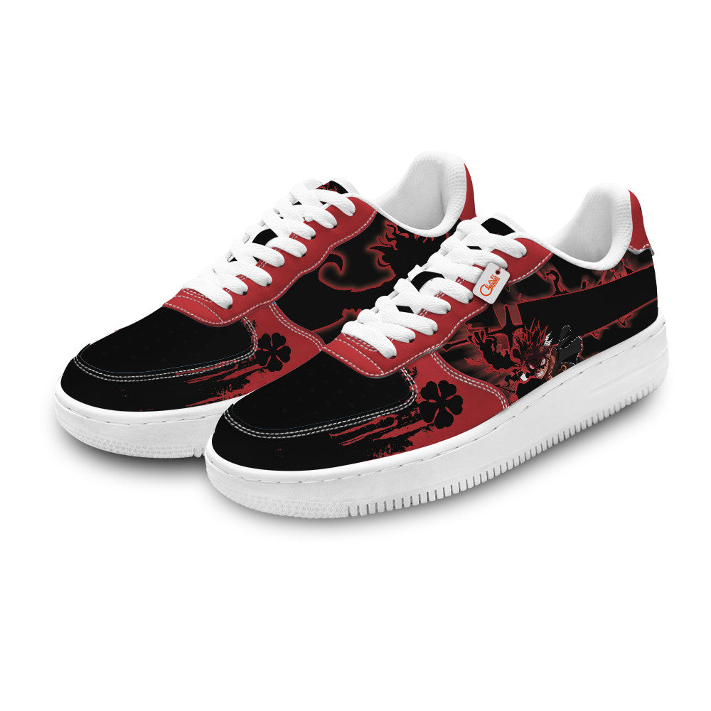 Baskets Anime Asta Demon Form Personalized en Cuir Chaussures Basses Unisexes Anime Manga