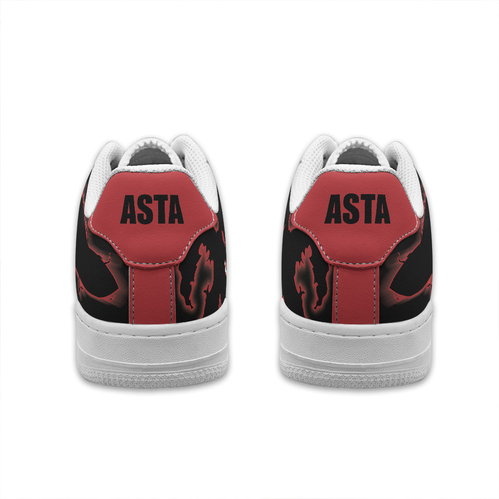 Baskets Anime Asta Demon Form Personalized en Cuir Chaussures Basses Unisexes Anime Manga