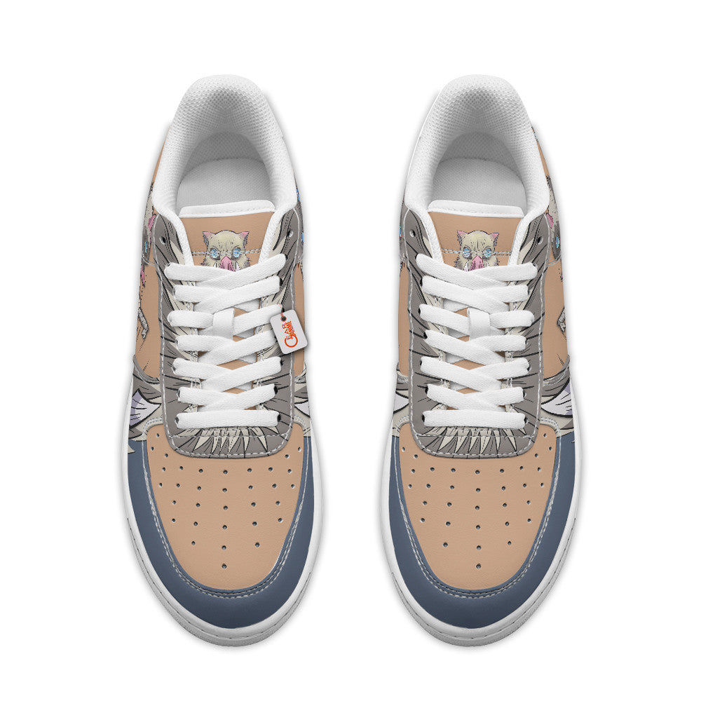 Baskets Anime Inosuke Hashibira Personalized en Cuir Chaussures Basses Unisexes Anime Manga