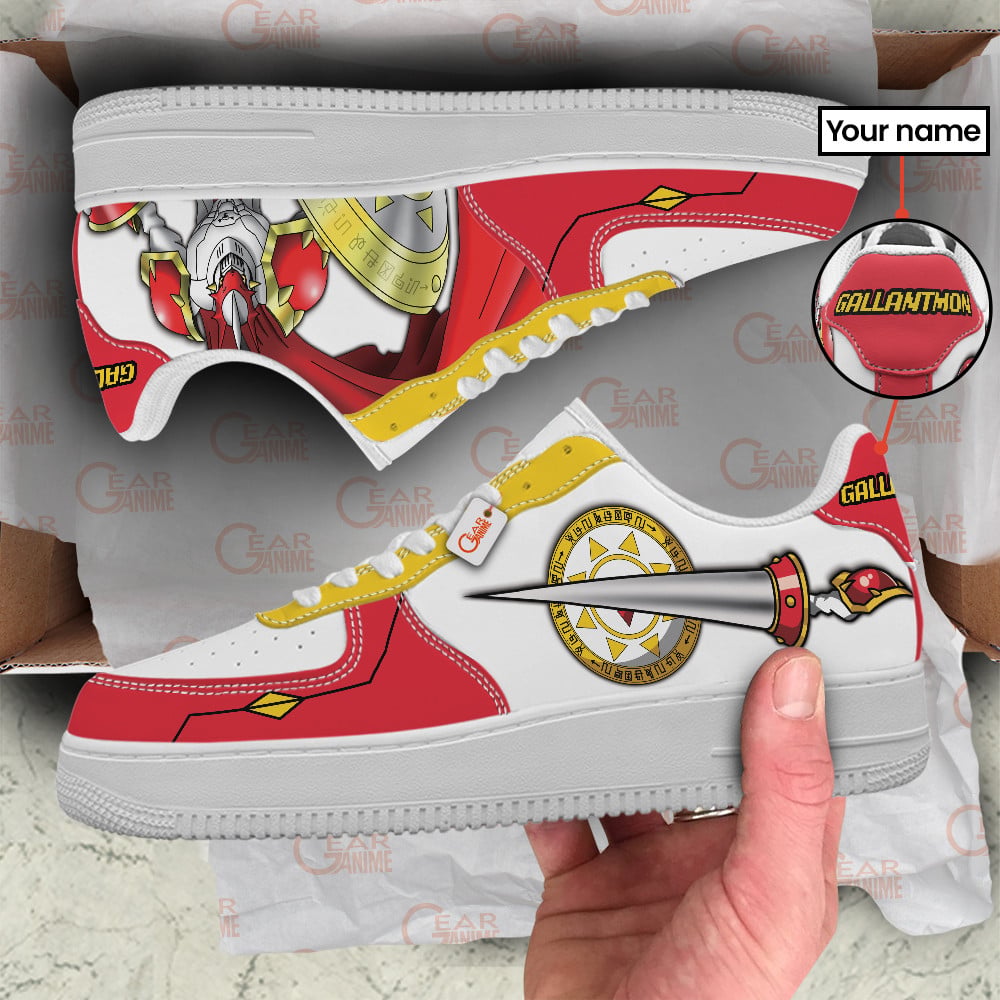Baskets Anime Gallantmon Personalized en Cuir Chaussures Basses Unisexes Anime Manga