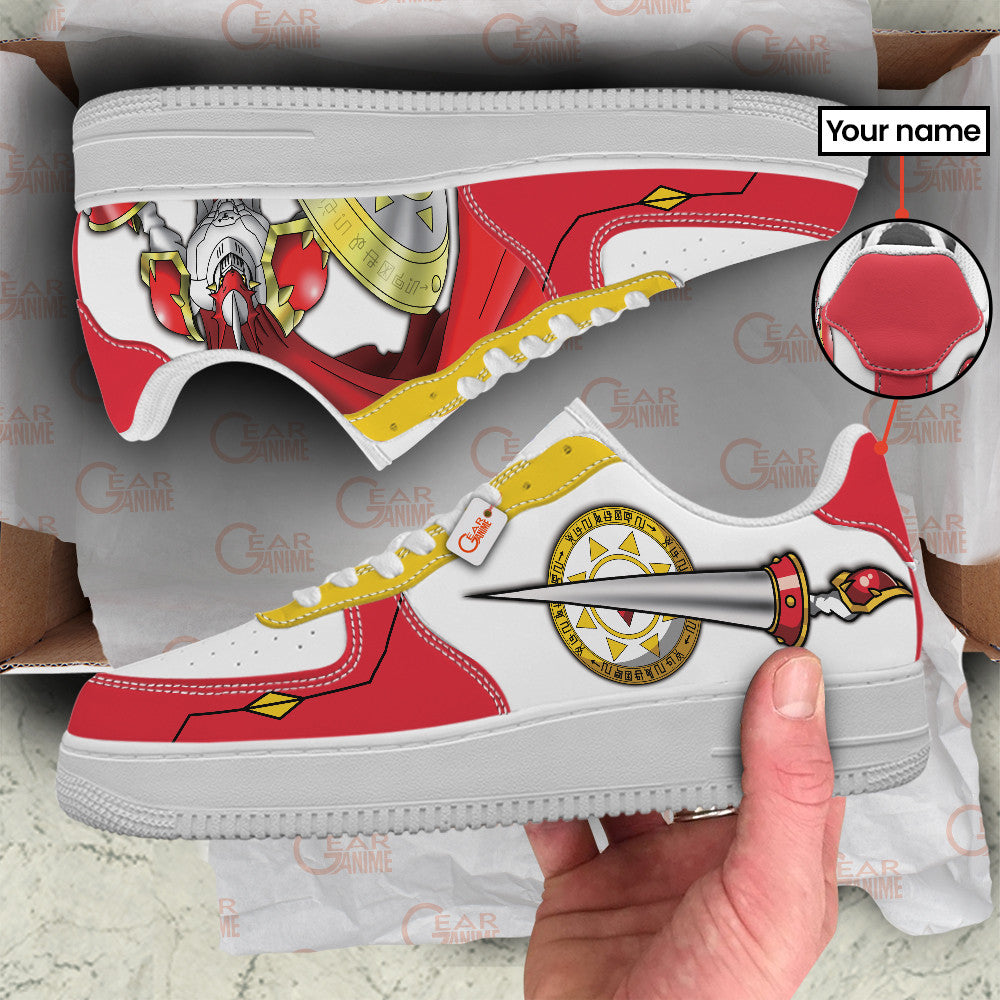 Baskets Anime Gallantmon Personalized en Cuir Chaussures Basses Unisexes Anime Manga