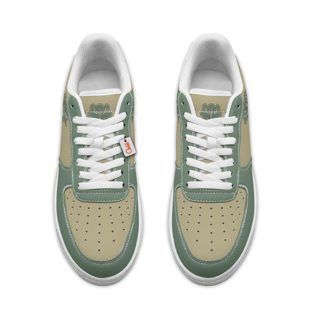 Baskets Anime Black Green Mantis Personalized en Cuir Chaussures Basses Unisexes Anime Manga