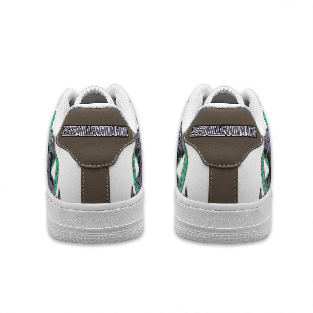 Baskets Anime Zeedmillenniummon Personalized en Cuir Chaussures Basses Unisexes Anime Manga