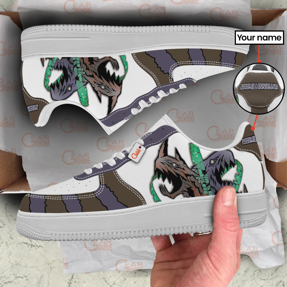 Baskets Anime Zeedmillenniummon Personalized en Cuir Chaussures Basses Unisexes Anime Manga