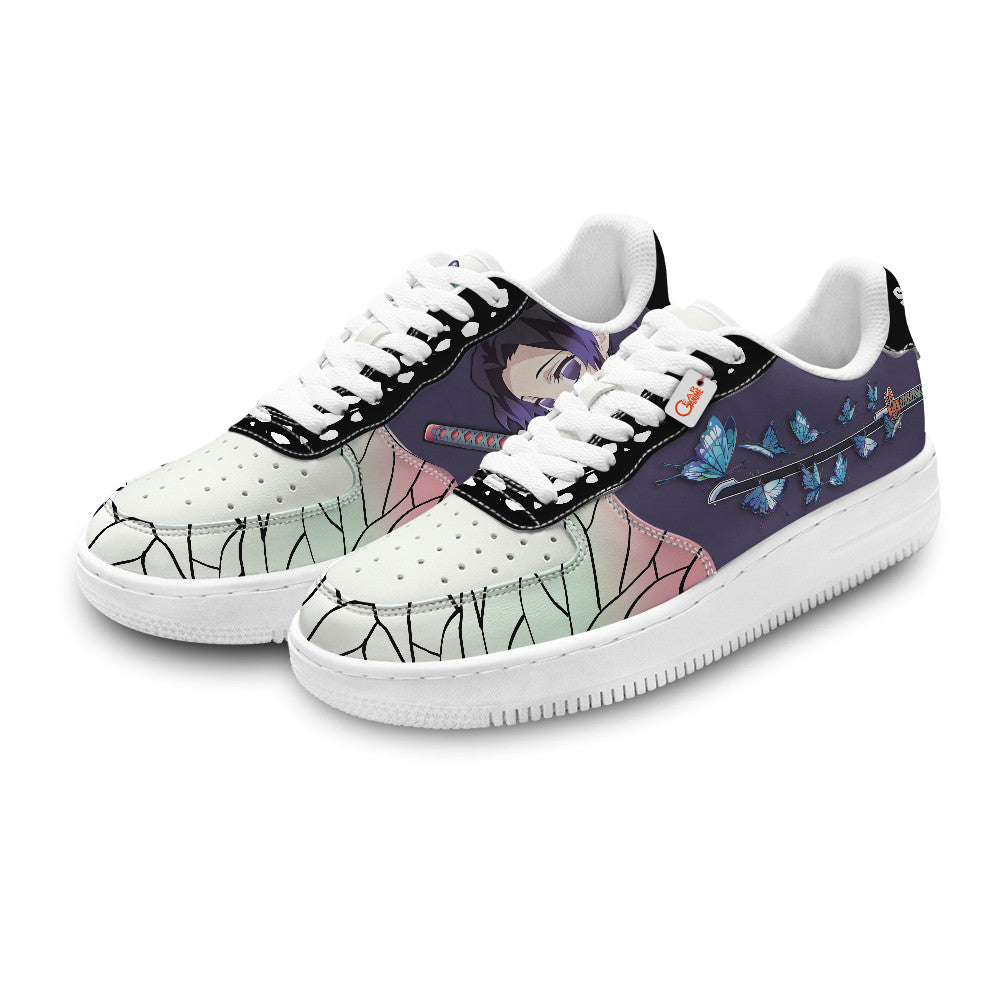 Baskets Anime Shinobu Kocho Personalized en Cuir Chaussures Basses Unisexes Anime Manga