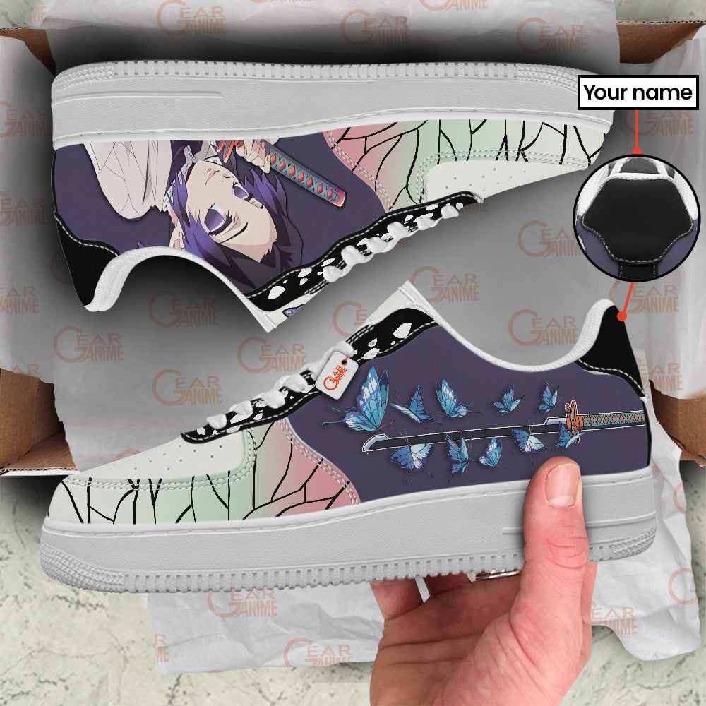 Baskets Anime Shinobu Kocho Personalized en Cuir Chaussures Basses Unisexes Anime Manga