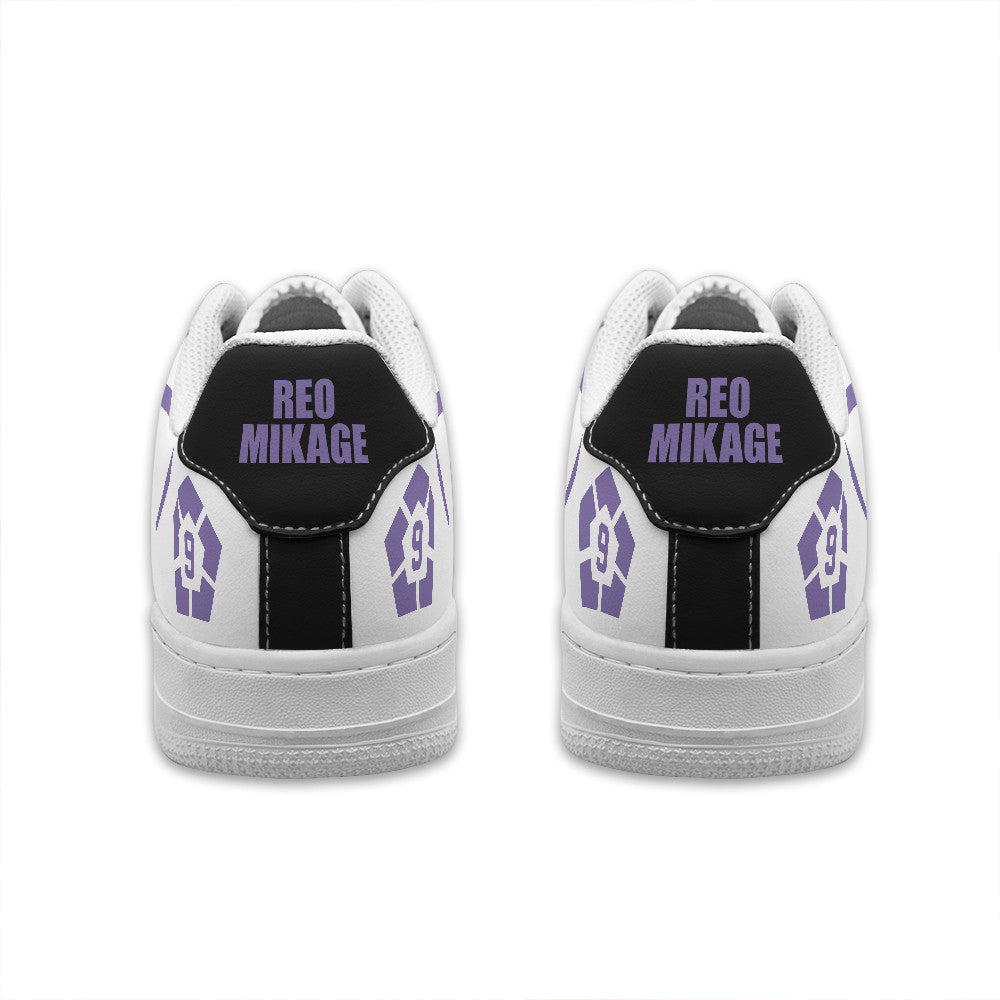 Baskets Anime Reo Mikage Personalized en Cuir Chaussures Basses Unisexes Anime Manga
