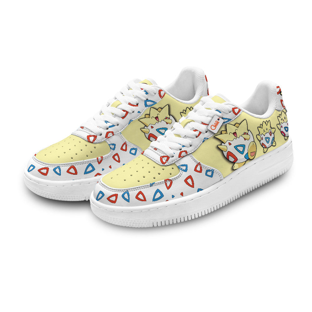 Baskets Anime Togepi Personalized en Cuir Chaussures Basses Unisexes Anime Manga