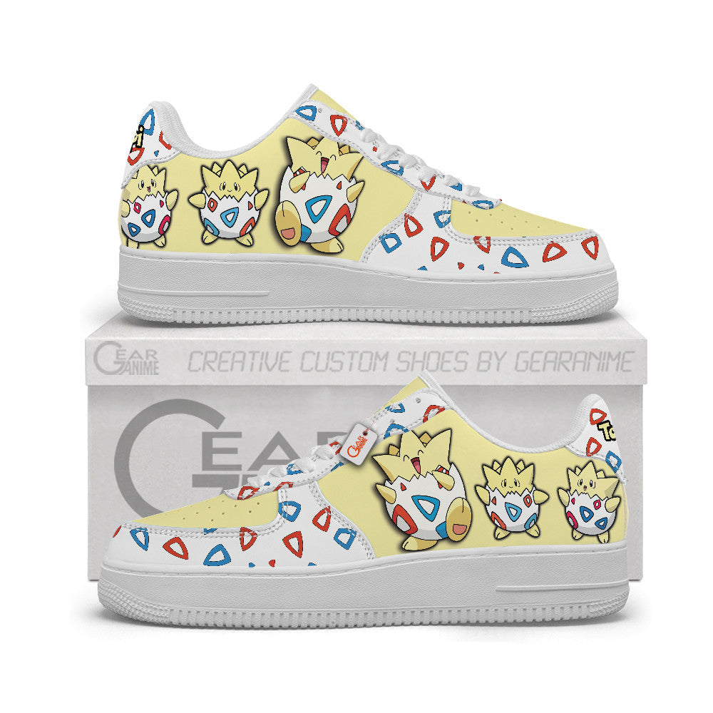 Baskets Anime Togepi Personalized en Cuir Chaussures Basses Unisexes Anime Manga
