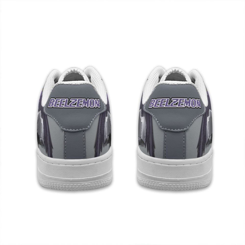 Baskets Anime Beelzemon Personalized en Cuir Chaussures Basses Unisexes Anime Manga
