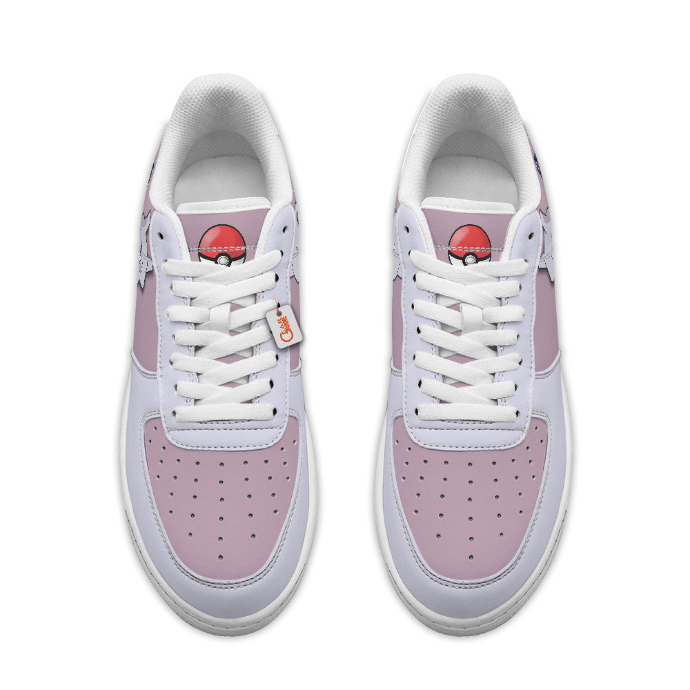 Baskets Anime Mewtwo Personalized en Cuir Chaussures Basses Unisexes Anime Manga