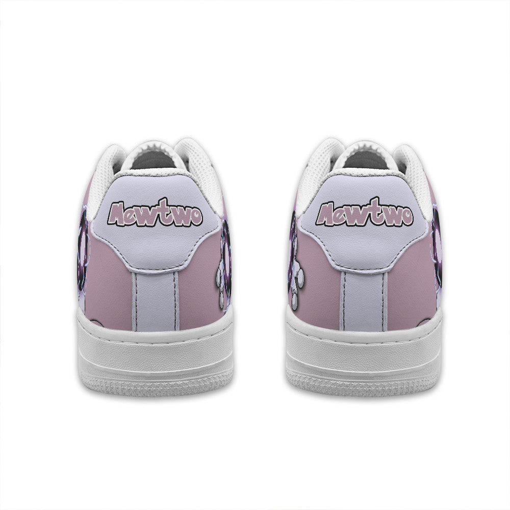 Baskets Anime Mewtwo Personalized en Cuir Chaussures Basses Unisexes Anime Manga