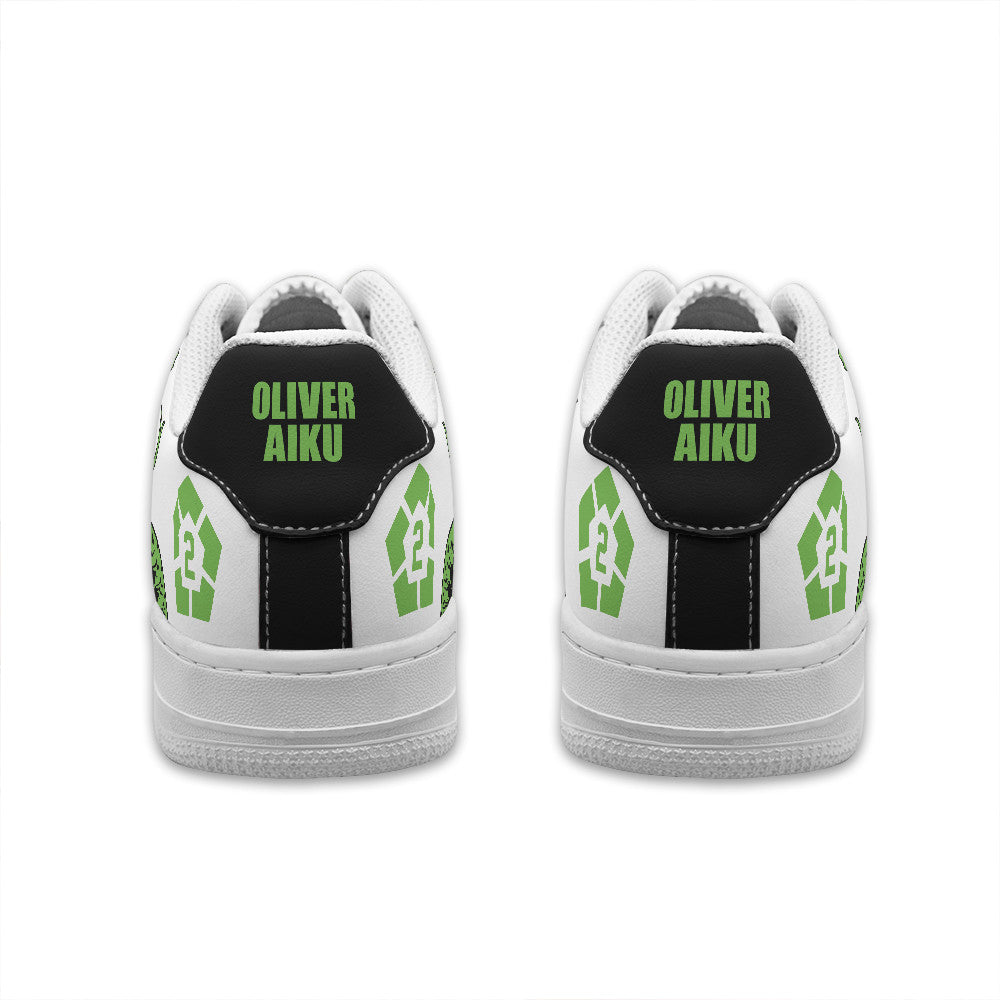 Baskets Anime Oliver Aiku Personalized en Cuir Chaussures Basses Unisexes Anime Manga