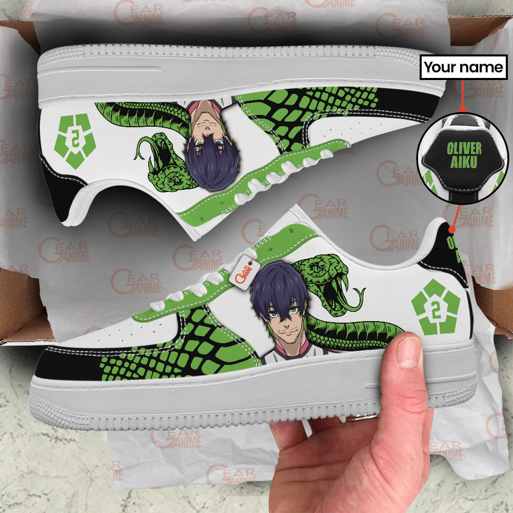 Baskets Anime Oliver Aiku Personalized en Cuir Chaussures Basses Unisexes Anime Manga