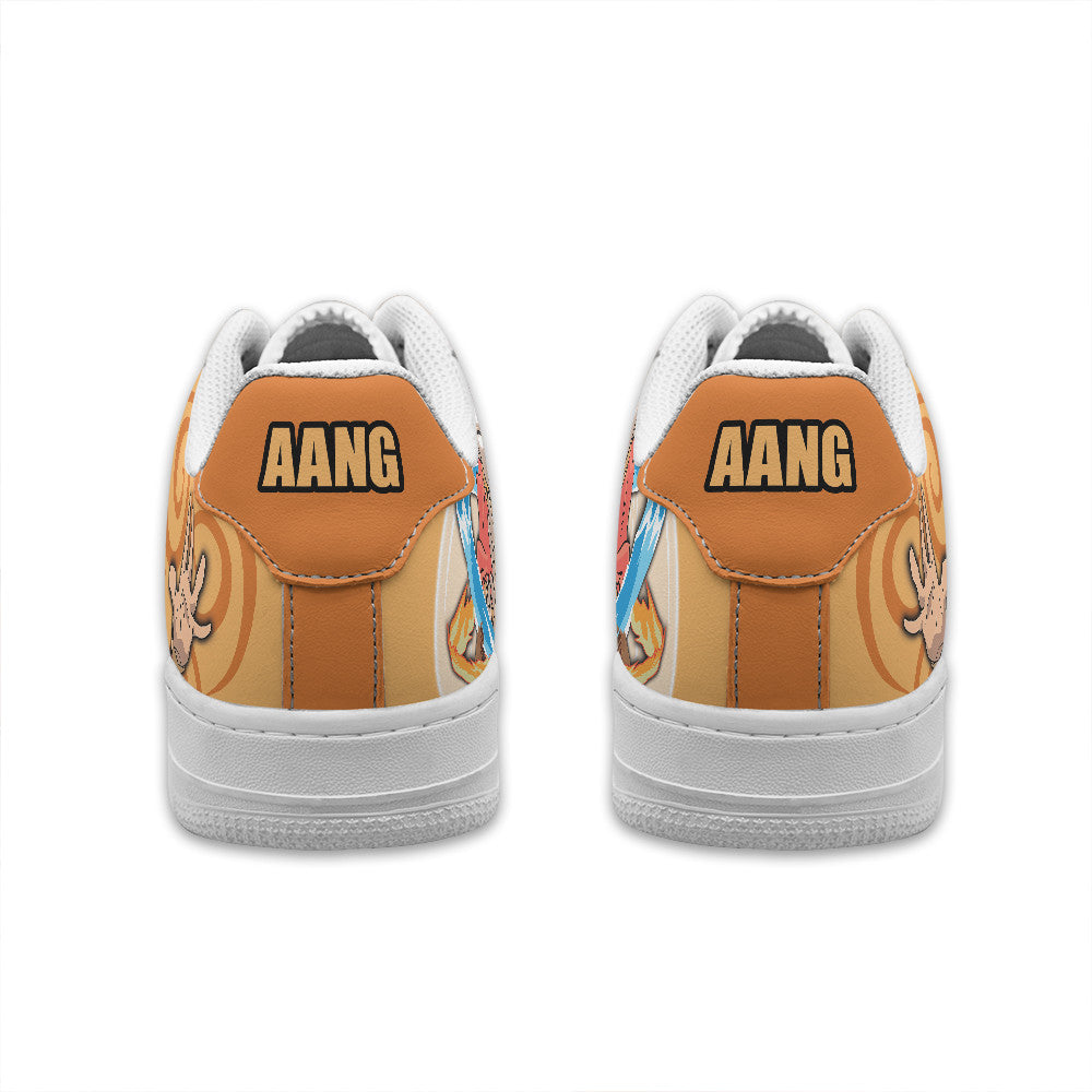 Baskets Anime Aang Personalized en Cuir Chaussures Basses Unisexes Anime Manga
