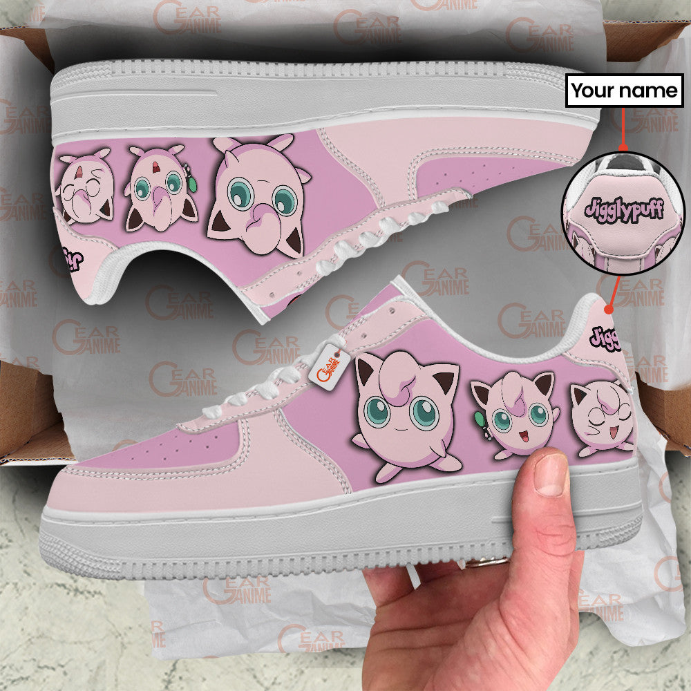 Baskets Anime Jigglypuff Personalized en Cuir Chaussures Basses Unisexes Anime Manga