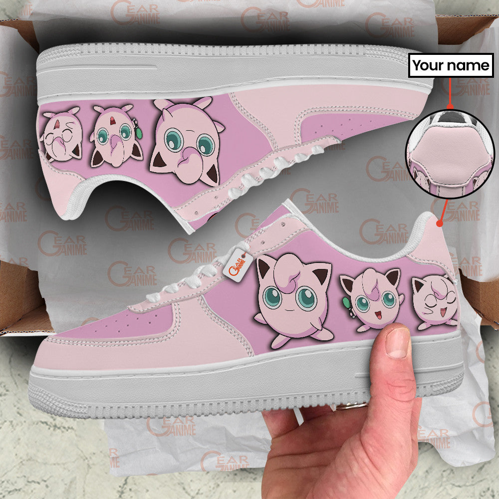 Baskets Anime Jigglypuff Personalized en Cuir Chaussures Basses Unisexes Anime Manga