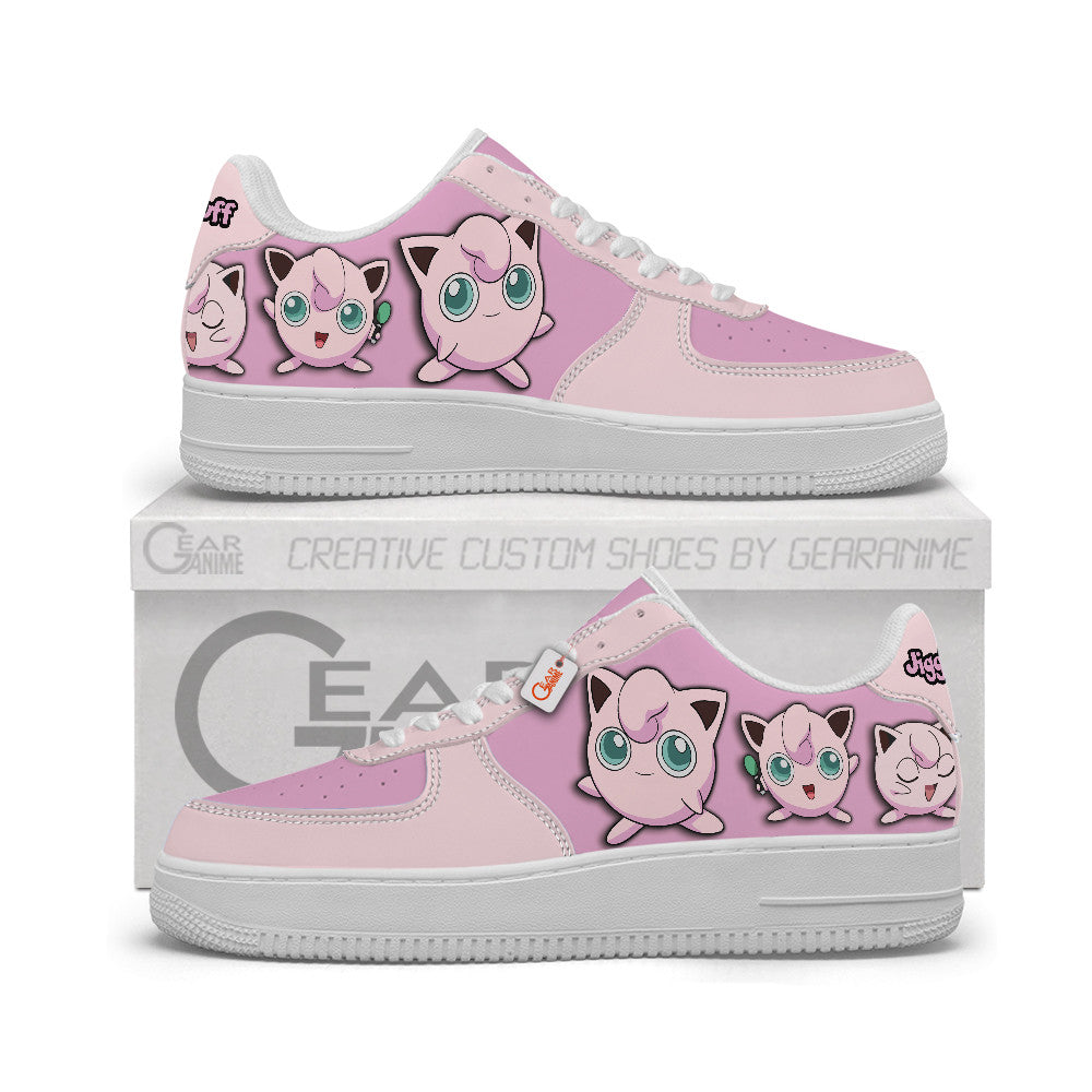 Baskets Anime Jigglypuff Personalized en Cuir Chaussures Basses Unisexes Anime Manga