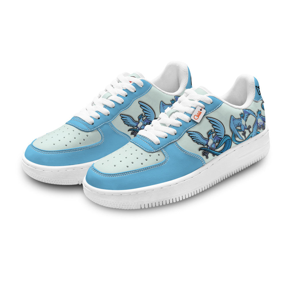 Baskets Anime Articuno Personalized en Cuir Chaussures Basses Unisexes Anime Manga