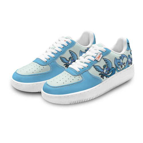 Baskets Anime Articuno Personalized en Cuir Chaussures Basses Unisexes Anime Manga