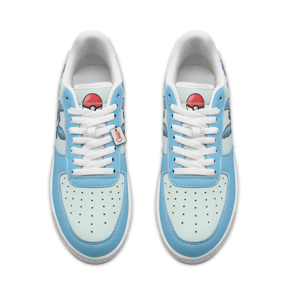 Baskets Anime Articuno Personalized en Cuir Chaussures Basses Unisexes Anime Manga