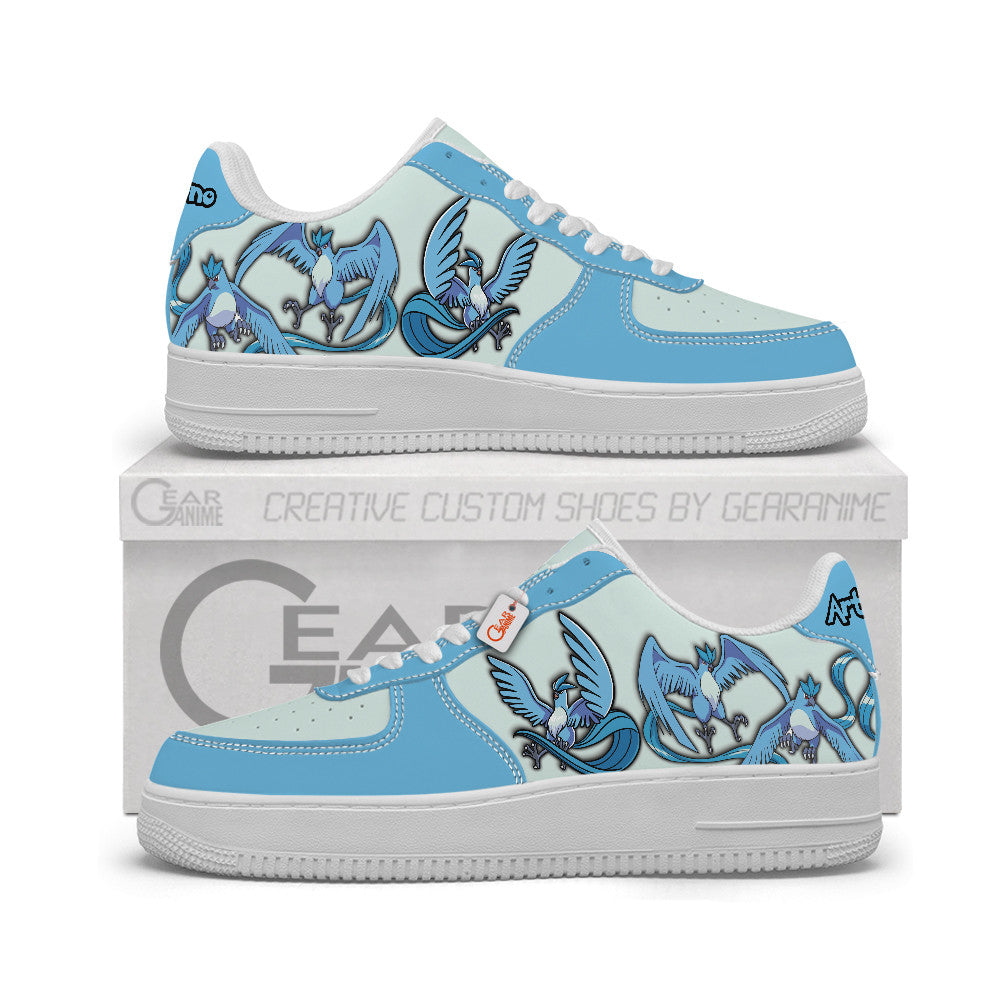 Baskets Anime Articuno Personalized en Cuir Chaussures Basses Unisexes Anime Manga