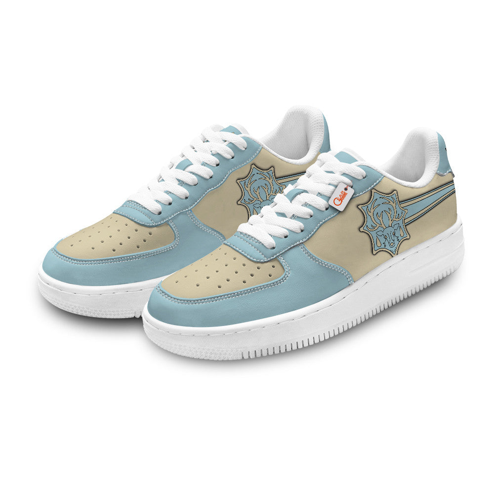 Baskets Anime Aqua Deer Personalized en Cuir Chaussures Basses Unisexes Anime Manga