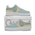 Baskets Anime Aqua Deer Personalized en Cuir Chaussures Basses Unisexes Anime Manga