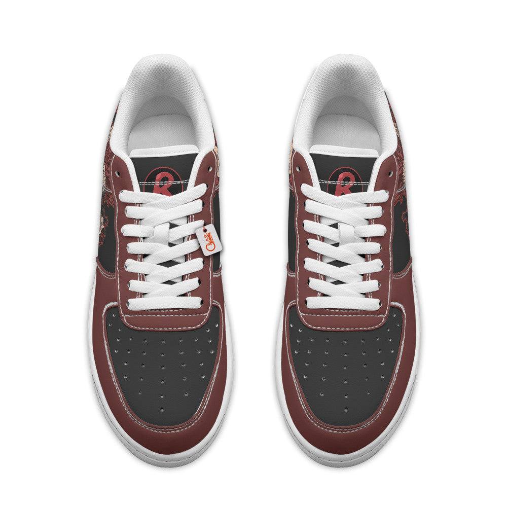 Baskets Anime Eijiro Kirishima Red Riot Personalized en Cuir Chaussures Basses Unisexes Anime Manga