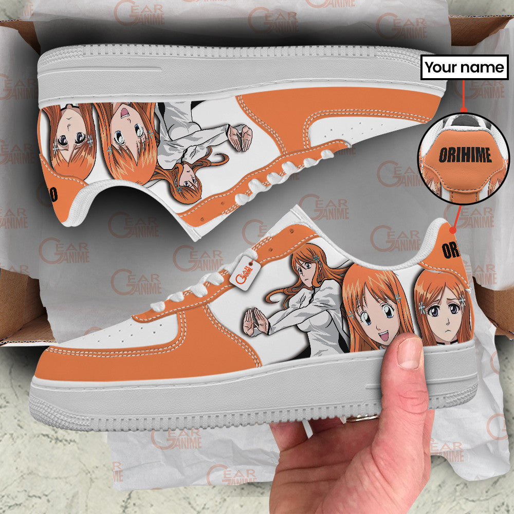 Baskets Anime Orihime Inoue Personalized en Cuir Chaussures Basses Unisexes Anime Manga