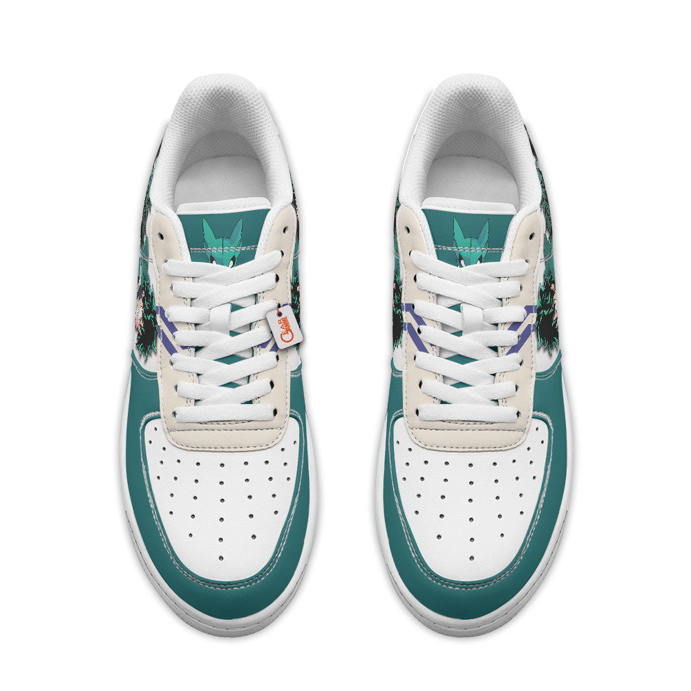 Baskets Anime Izuku Midoriya Deku Personalized en Cuir Chaussures Basses Unisexes Anime Manga