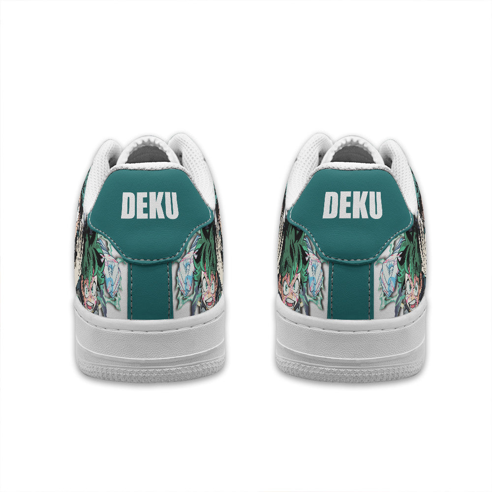Baskets Anime Izuku Midoriya Deku Personalized en Cuir Chaussures Basses Unisexes Anime Manga