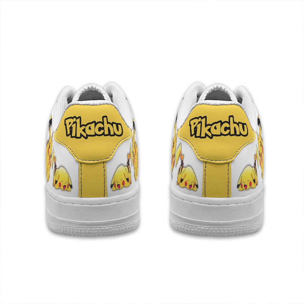 Baskets Anime Pikachu Personalized en Cuir Chaussures Basses Unisexes Anime Manga